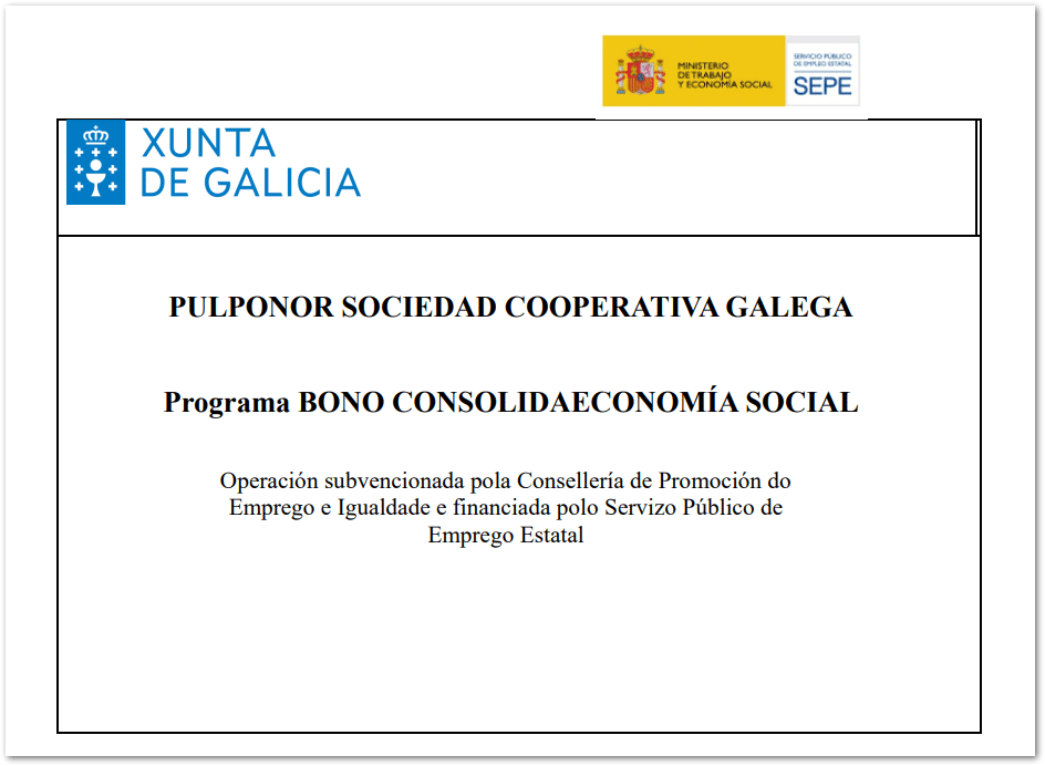 Programa BONO CONSOLIDAECONOMÍA SOCIAL